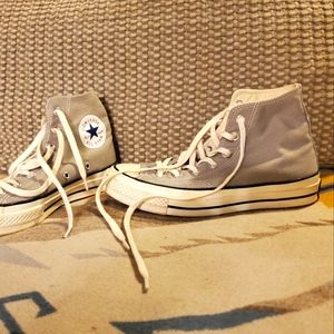 Converse chucks high top hi top grey womens platform size 8